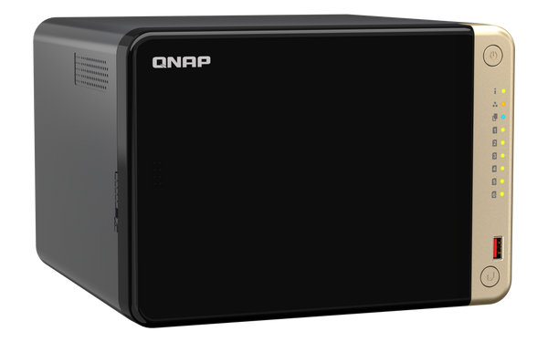 Qnap ts-664-8g nas strežnik zgornji levi pogled