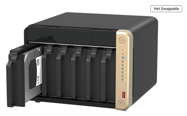 Qnap ts-664-8g nas z vroče zamenljivimi diski